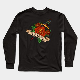 Father Dagger with Roses Long Sleeve T-Shirt